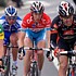 Frank Schleck in the lead of Milano - San Remo 2006 together with Moerenhout, Trenti and Reynes